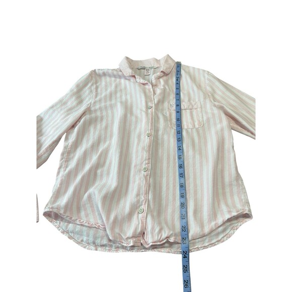 🔥 VS PINK STRIPE LONG SLEEVE HEART PJ TOP XS GOOD USED! 🔥 - Picture 5 of 13